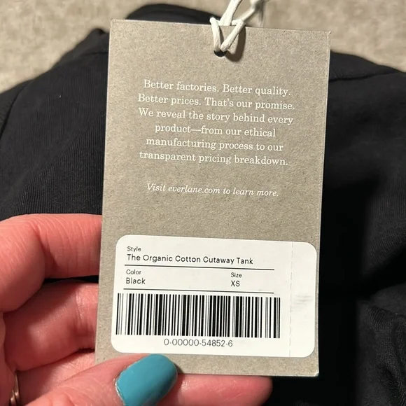 NWT Everlane The Organic Cotton Cutaway Tank - Picture 10 of 13